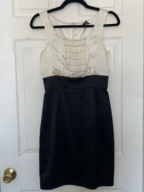 Max  & Cleo Black White Cocktail Dress Size 2